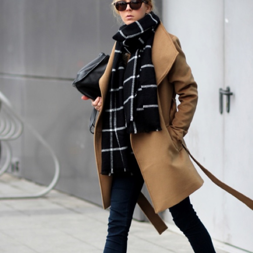 Checked scarf